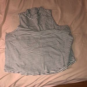 black and white striped tank top: size 2XL